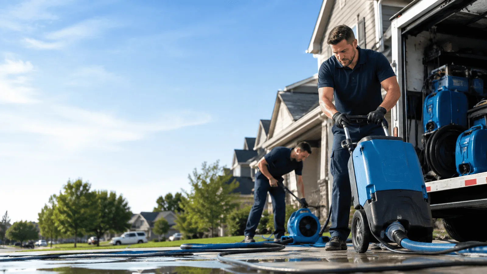 Dehumidification being performed in Gordonsville, VA